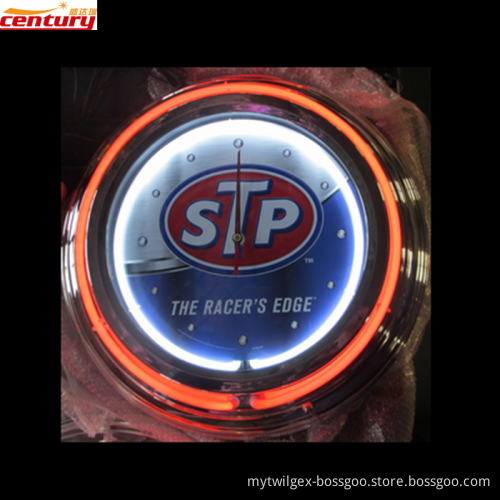 wholesale china factory price double tube wall neon clock